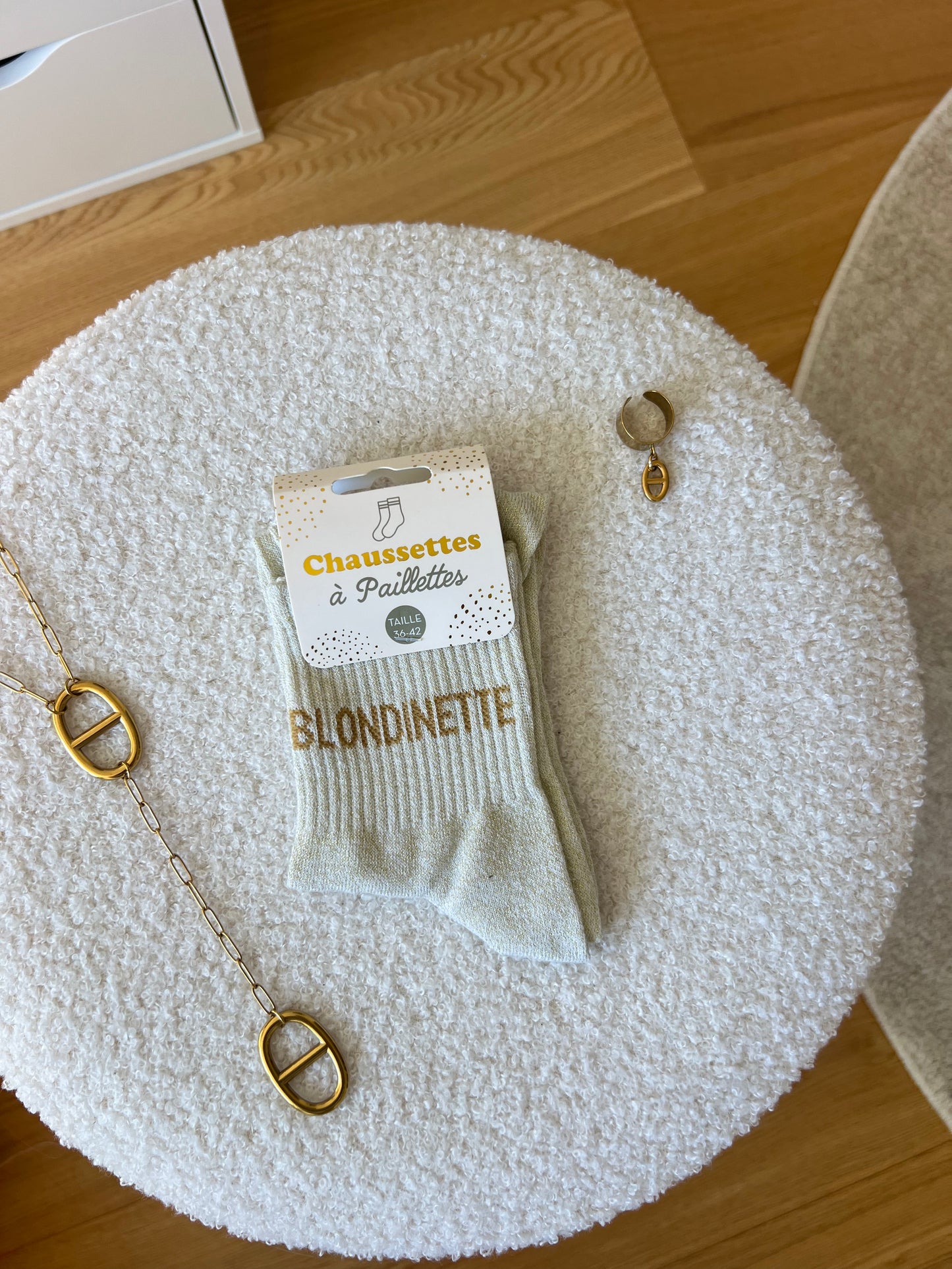 Chaussettes à paillettes « BLONDINETTE »