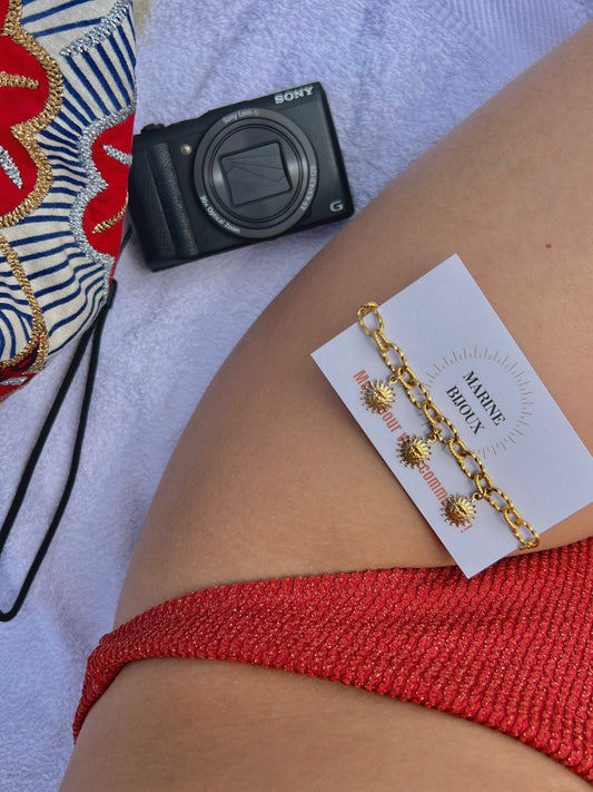 Bracelet breloque soleils