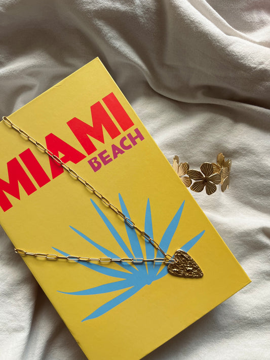 Sautoir coeur chaîne fine