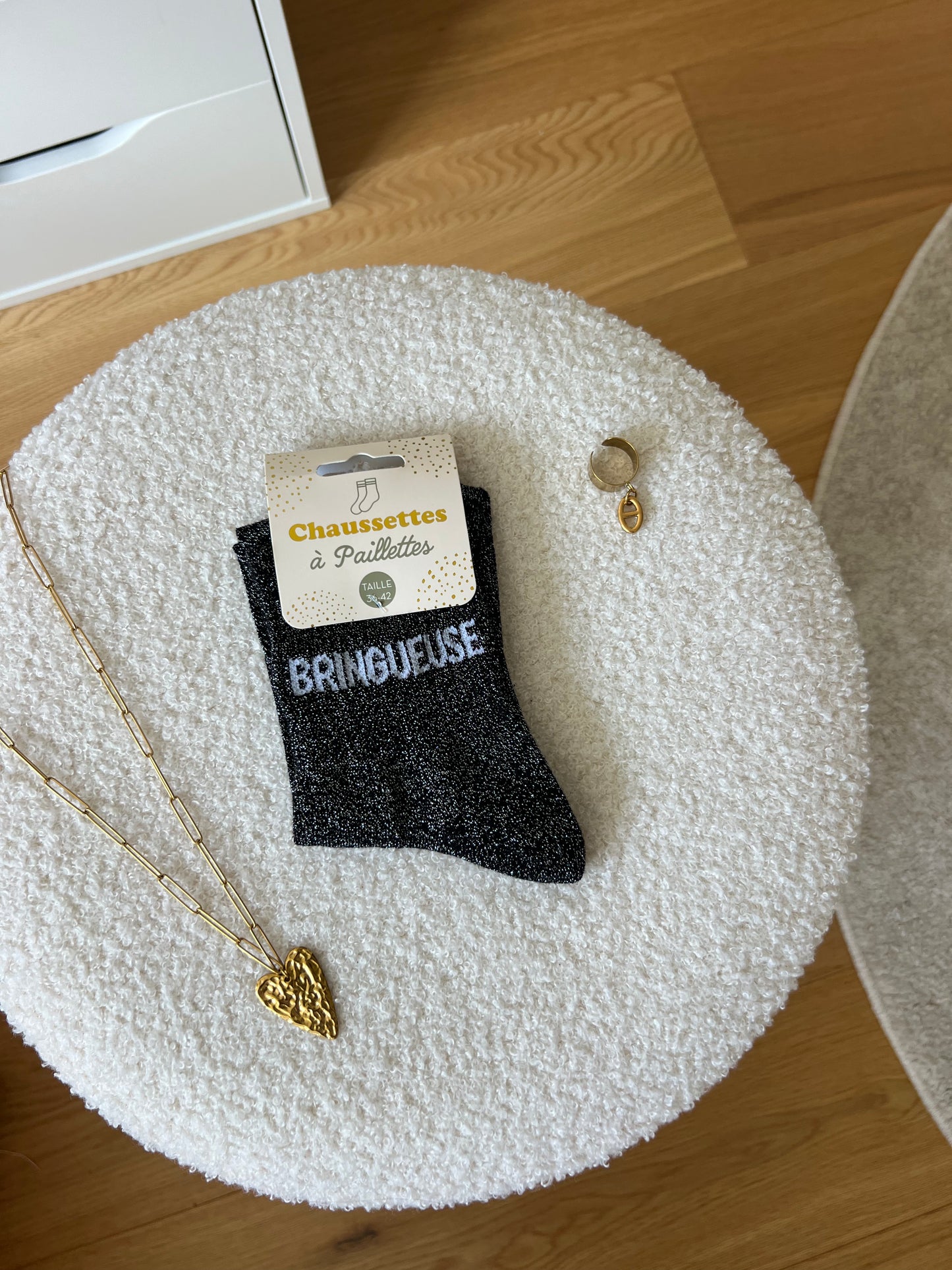 Chaussettes à paillettes « BRINGUEUSE »