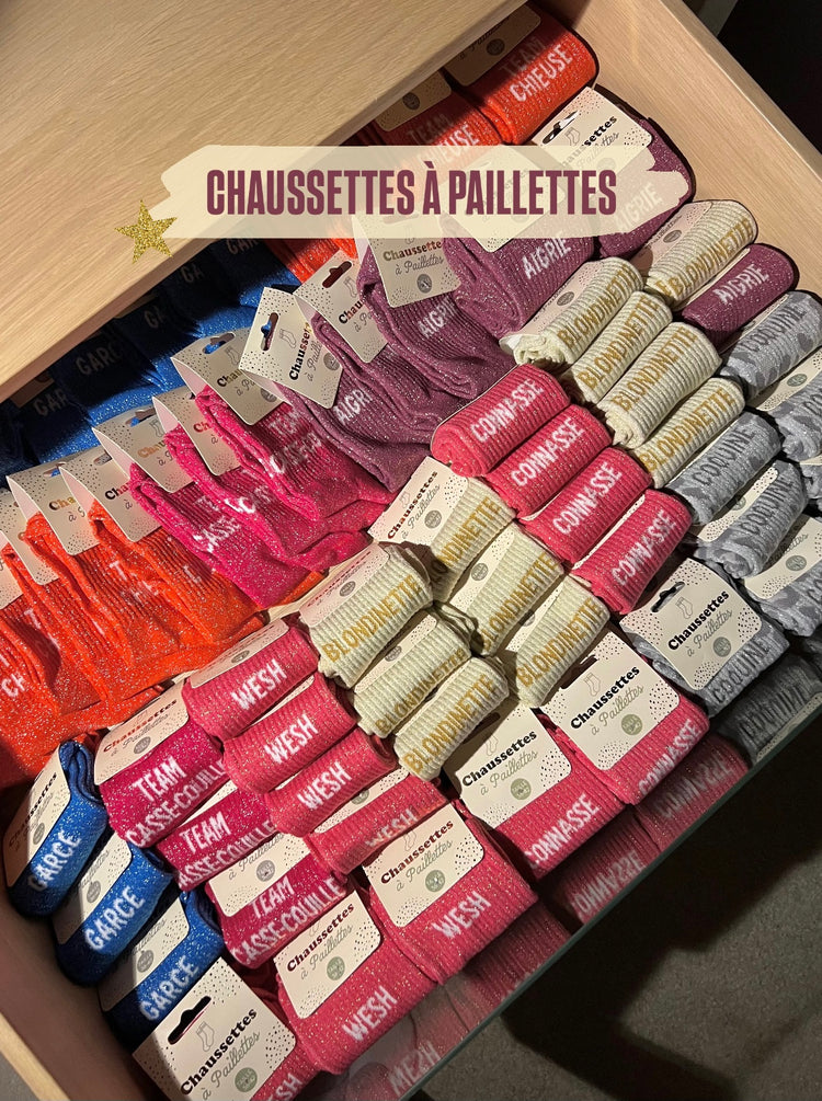 Chaussettes à paillettes ✨