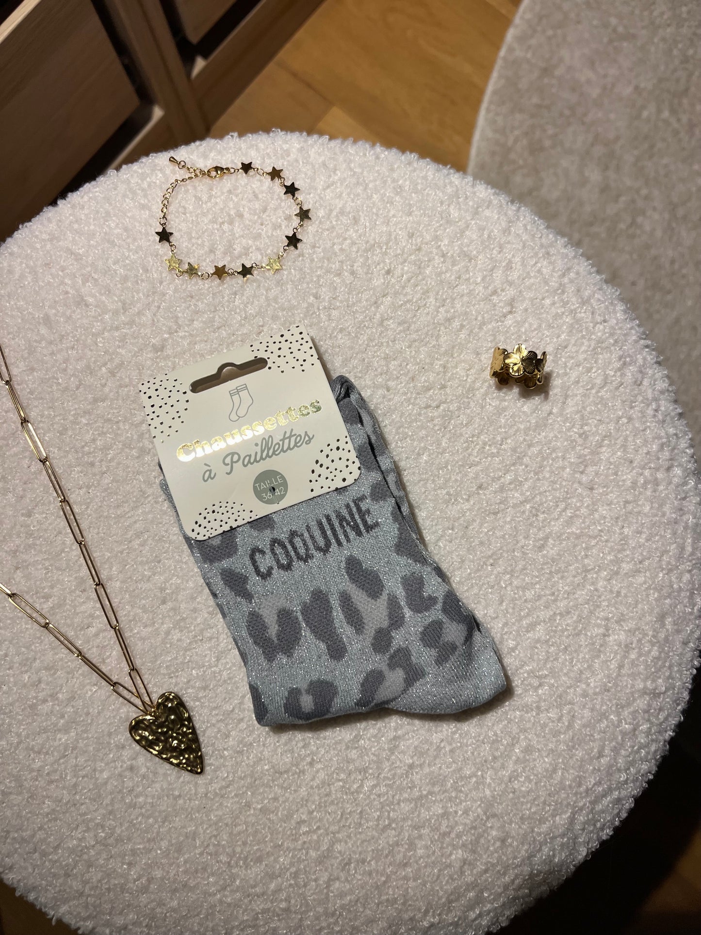 Chaussures à paillettes « COQUINE » léopard