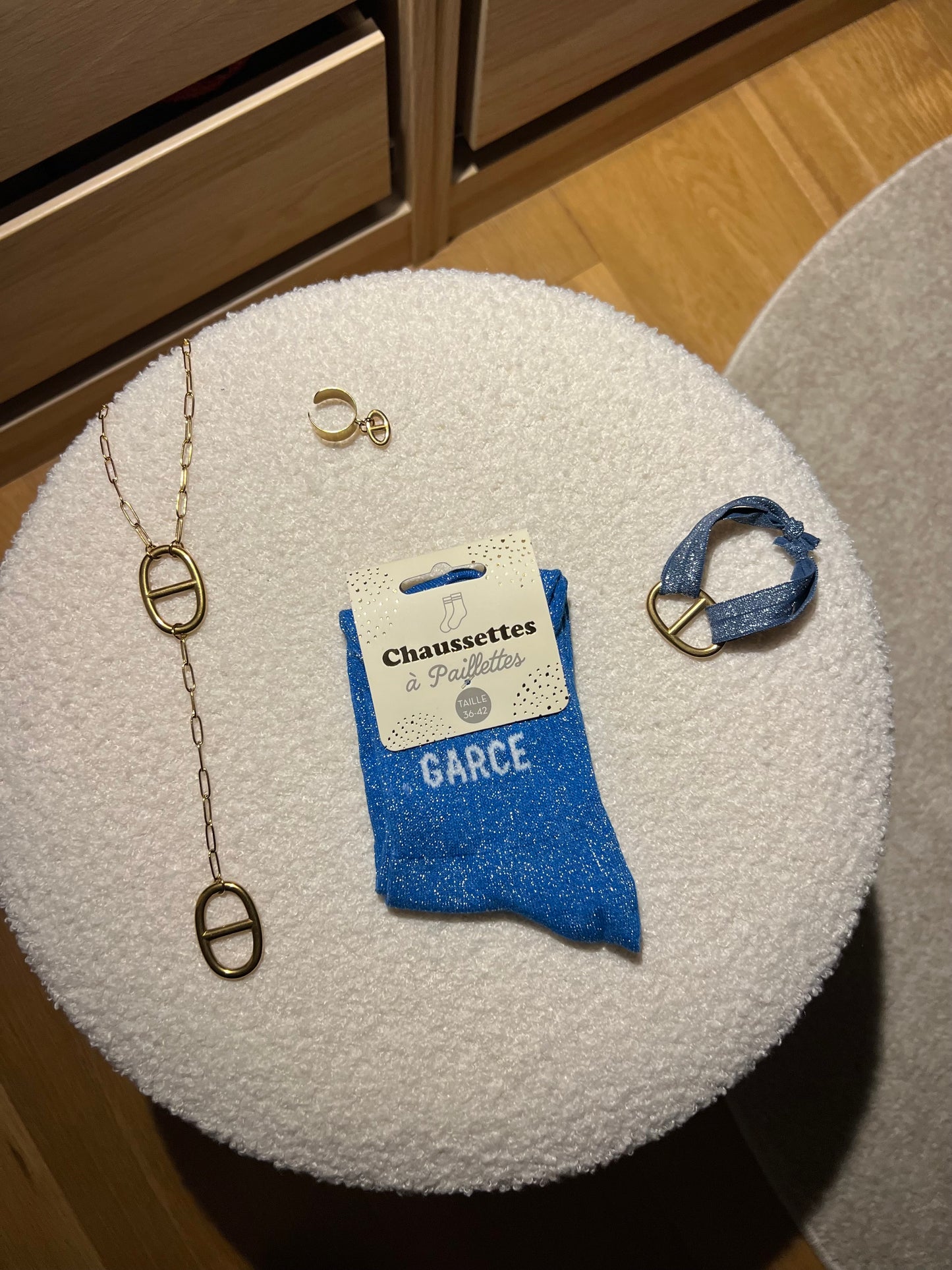 Chaussettes à paillettes « GARCE »