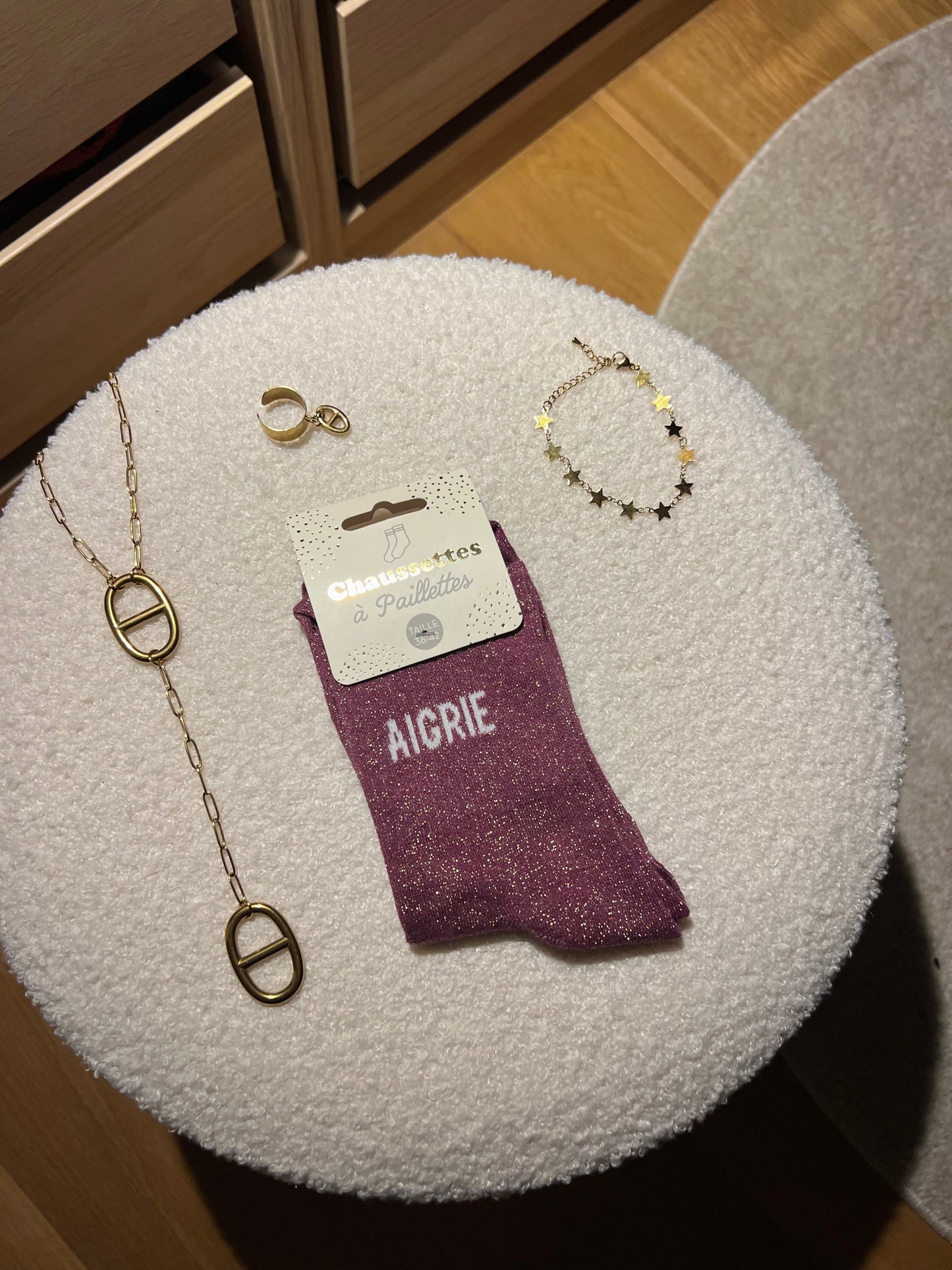 Chaussettes à paillettes « AIGRIE »