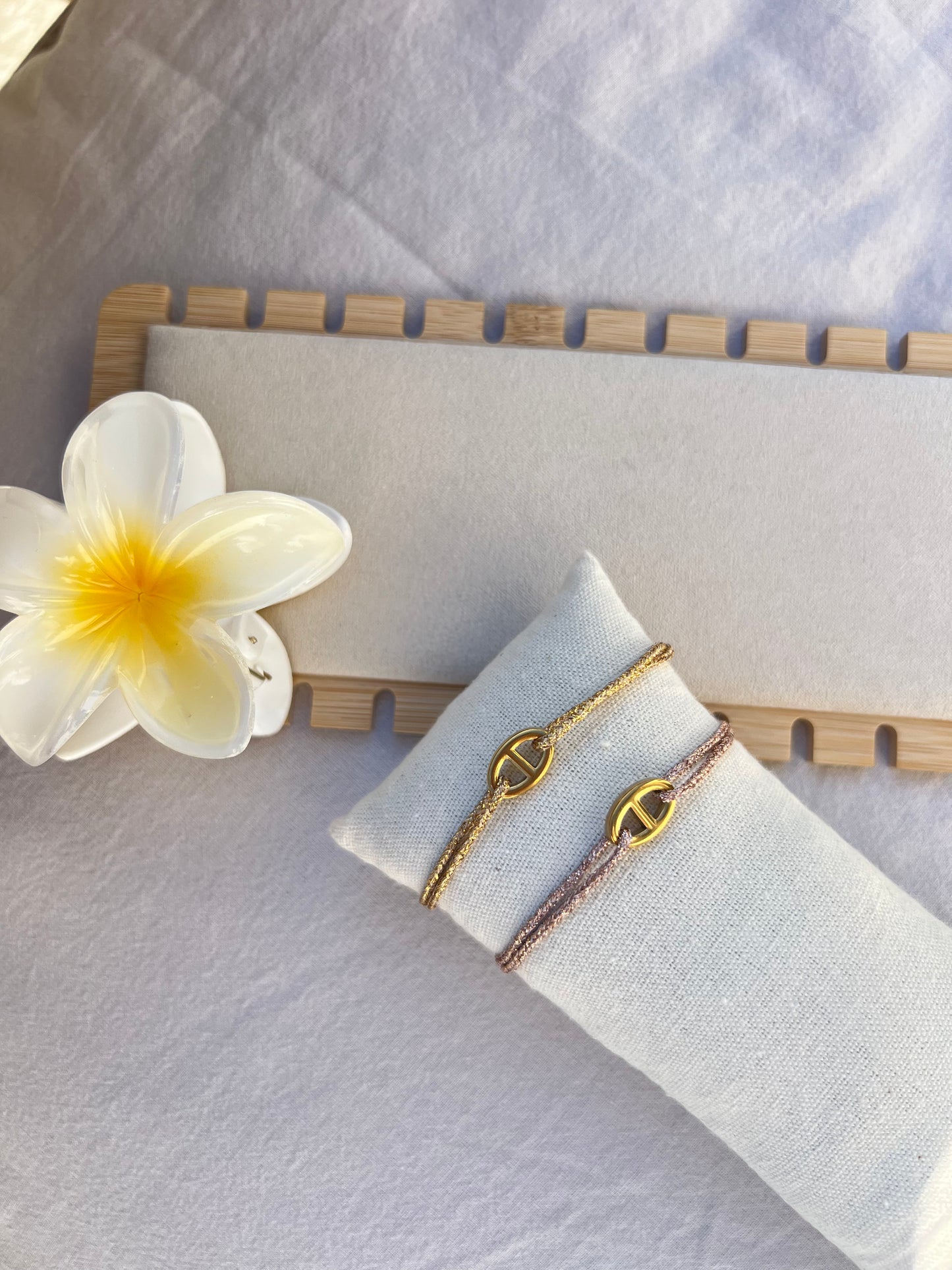 Bracelet cordon pailleté