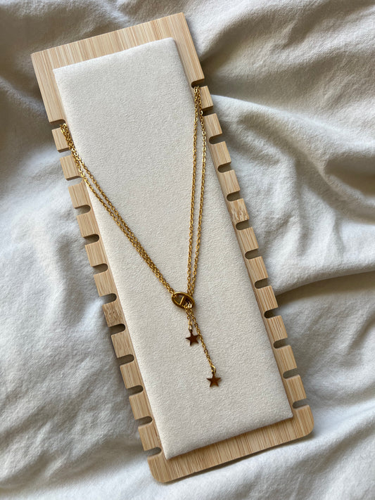 Collier star doublé