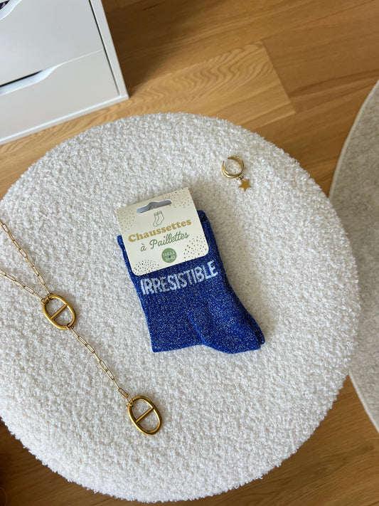 Chaussettes à paillettes « IRRESISTIBLE »