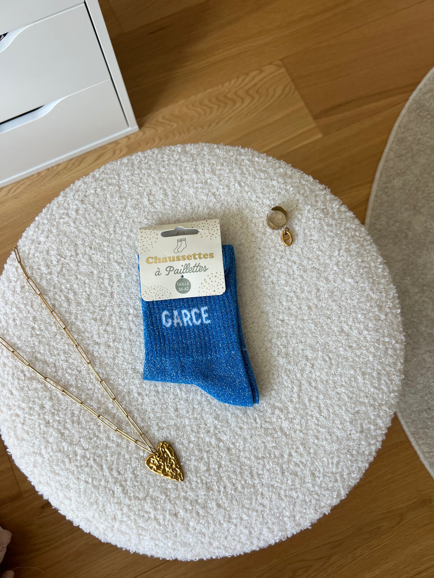 Chaussettes à paillettes « GARCE »