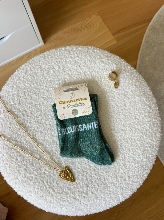 Chaussettes à paillettes « ÉBLOUISSANTE »